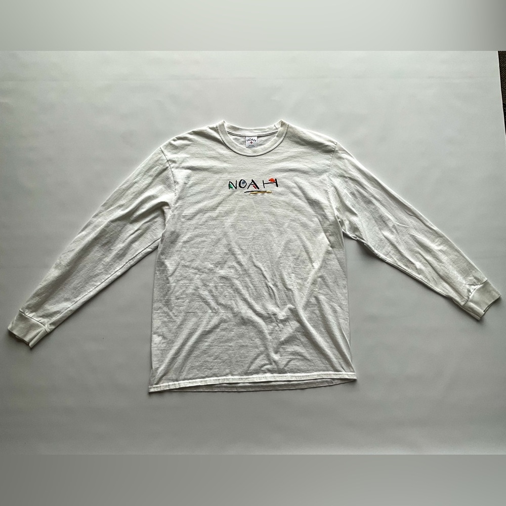 Noah NYC White Long Sleeve Men's Shirt